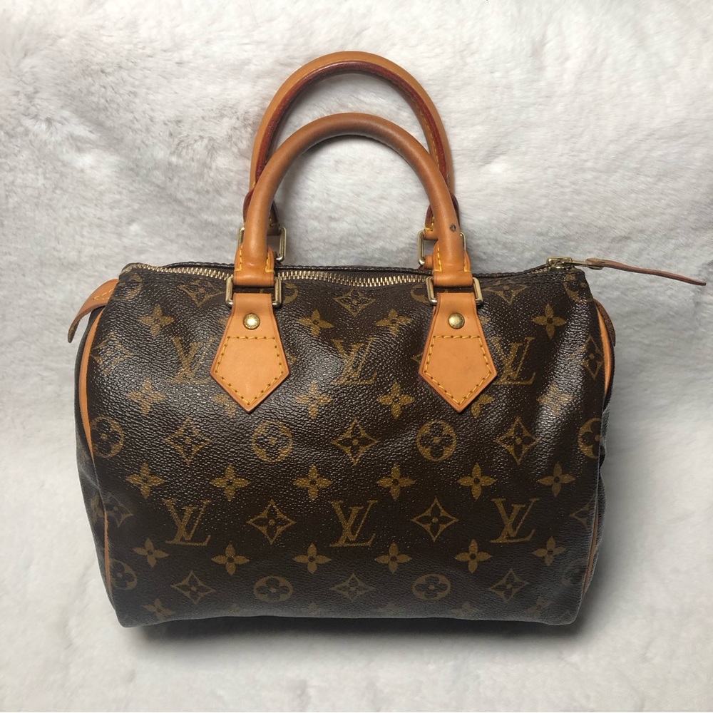 Louis Vuitton Monogram Speedy 25 w/Dust Bag,2Twillys,Lock/Key:Date Code(TH1917) - Picture 4 of 15